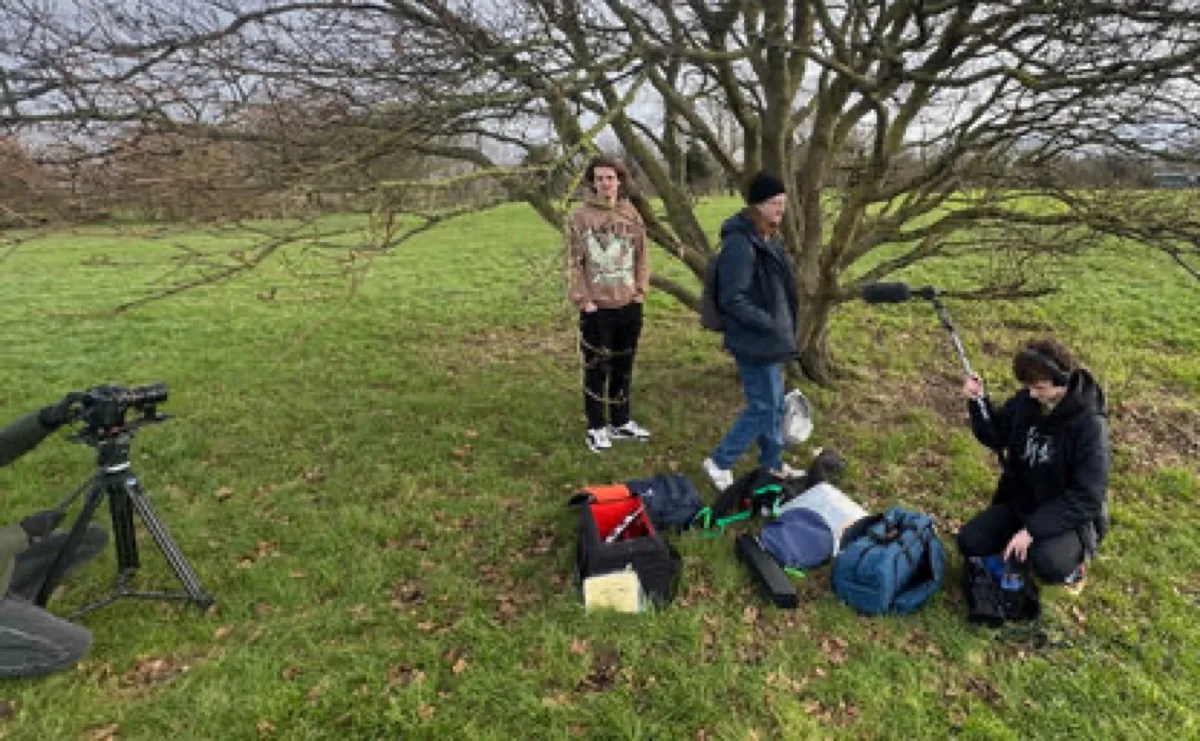 Behind the scenes - outdoor filming