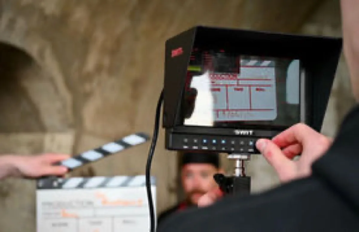 Behind the scenes - monitor view